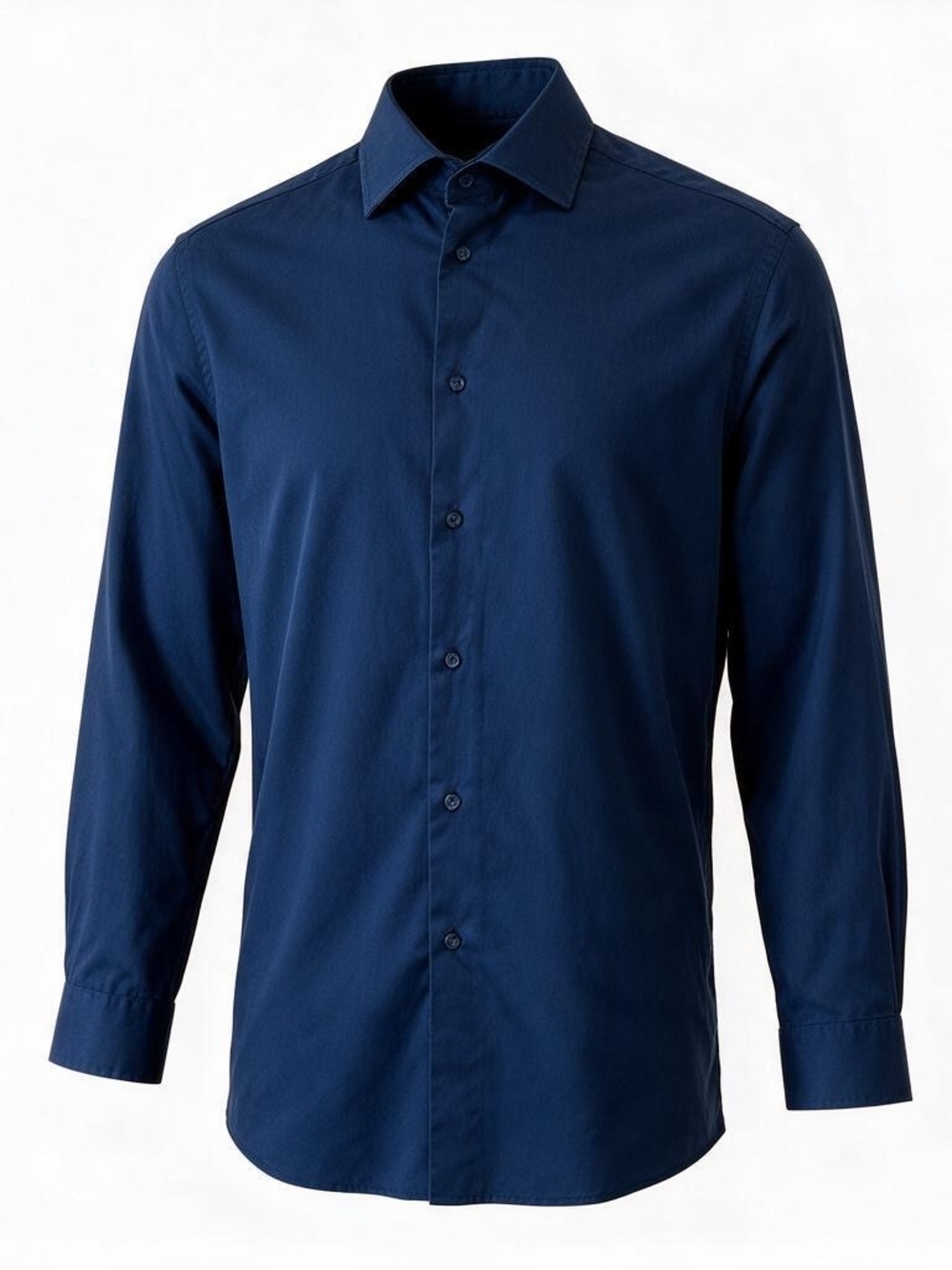 Ben Sherman Slim Fit Navy Blue Casual Button Down Shirt Neck 16 Size L